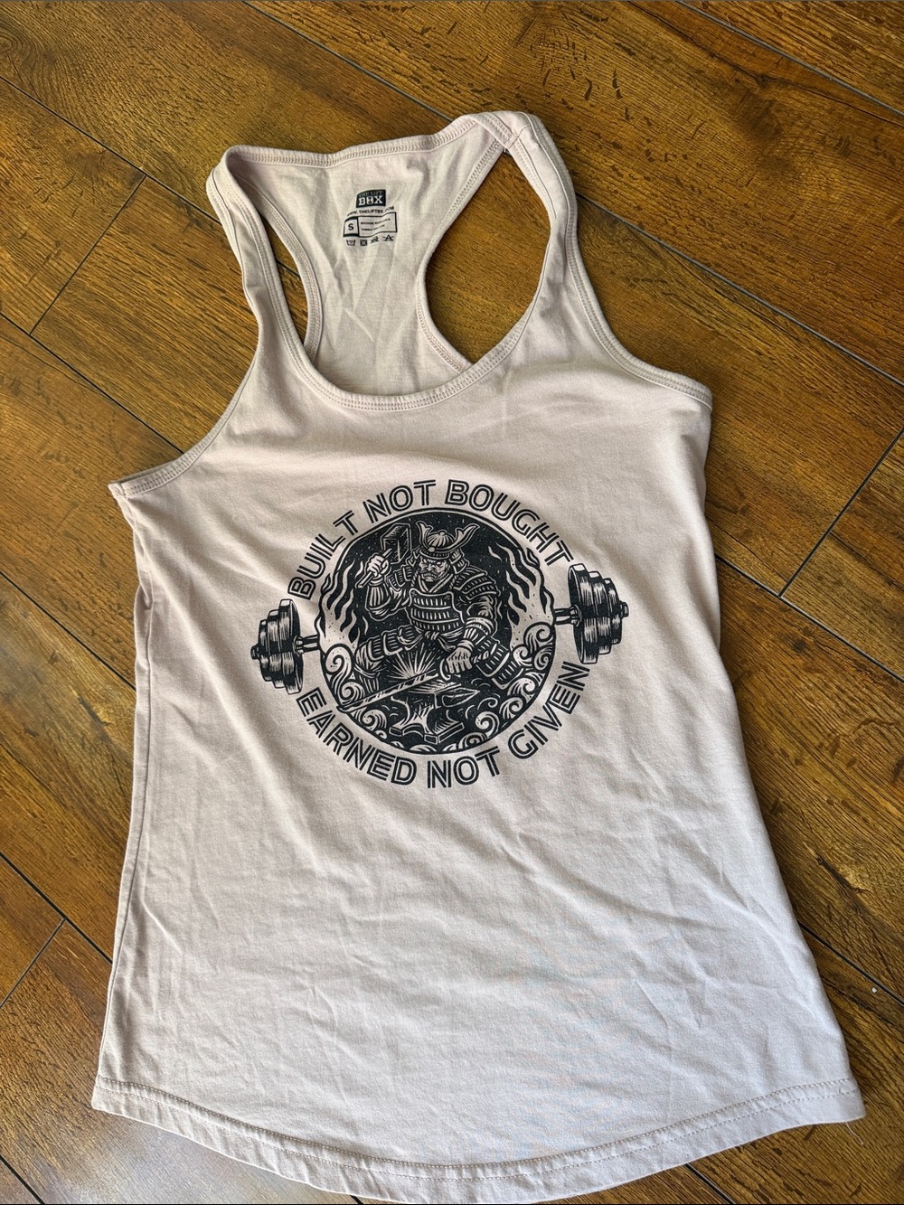 Women's White Racerback Graphic Tank Coverup - Built Not Bought